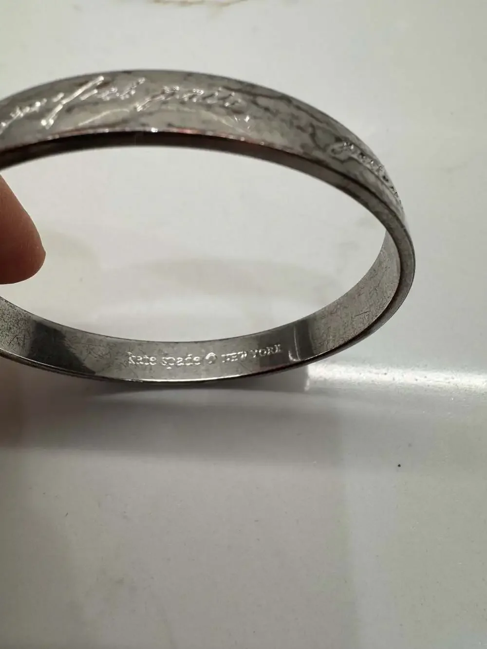 Kate Spade New York 'Partners in Crime 'Perfect Pair' Inscribed Bangle Bracelet - Picture 4 of 6